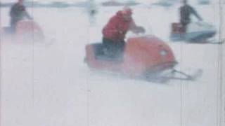 Snowmobile Races circa 1965 [upl. by Terrena845]