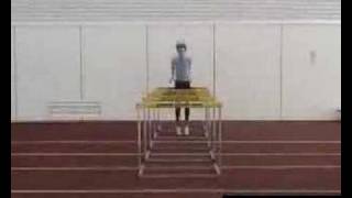 High Jump  Plyometrics Training Hurdle Rebound Jumps 1 [upl. by Llertnad]