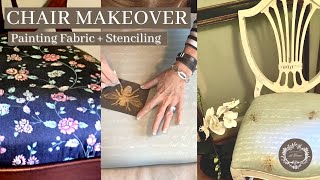 How To Paint Fabric  Add Detail With Mesh Stencils [upl. by Aynot]