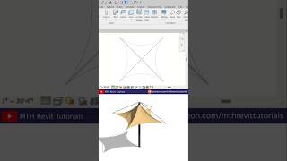 Modeling Tensile Structure in Revit Tutorial revittutorials bim revit [upl. by Aninep539]