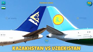 Air Astana Vs Uzbekistan Airways Comparison 2024 🇰🇿 Vs 🇺🇿 [upl. by Marpet]