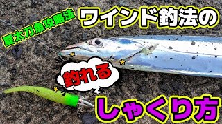 【太刀魚】夏タチウオ攻略法ワインド釣法の釣れるしゃくり方～ワインドでタチウオを釣りたい方へ～ [upl. by Arammahs]