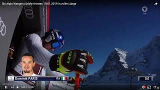 Wengen Abfahrt Herren 2019 [upl. by Aikahc]