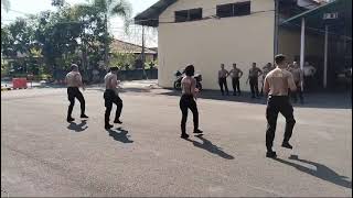 LATIHAN TARI SENAM NUSANTARA OLEH POLKI DAN POLWAN BRIMOB BALI [upl. by Lussi]