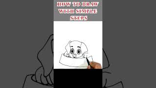 Drawing a dog with simple steps shorts [upl. by Alansen]