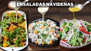 3 Ensaladas y Vinagretas Fáciles Para Acompañar Tus Cenas Navideñas En Un Toque  Parte 1  Abelca [upl. by Afrika]