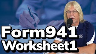 How to Fill Out Worksheet 1 of the NEW Form 941  An EASY Step by Step Guide [upl. by Norvun]