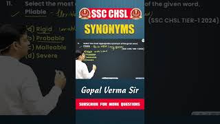 Which of the following is Correct Answer  Synonyms for SSC Exams  Gopal Verma Sir shorts [upl. by Eitac97]