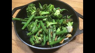 Balsamic Glazed Broccoli amp Green Beans [upl. by Drahser]