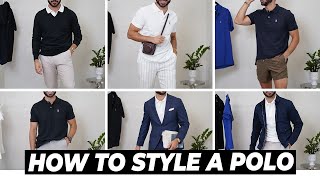 8 Ways to Style a Polo  Men’s Outfit Ideas 2021 [upl. by Kabob40]