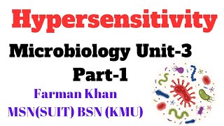 Hypersensitivity in UrduHindi  microbiology New Lecture  Chap 3 Part1 Important MCQS Pattern [upl. by Bendix589]