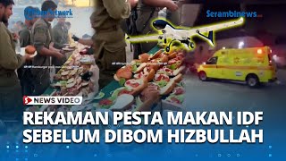 Detik Detik Terakhir Brigade Golani Pesta Jamuan Makan Sebelum Tewas Tercecer Dibom Hizbullah [upl. by Qerat479]