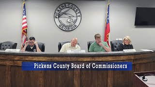 Pickens County Board of Commissioners Called Meeting 2024 Millage Rate  September 6 2024 [upl. by Nilek937]