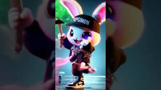 Guggimon guggimon 🐰🐰 music song pop apt virtutoon guggimon ai fyp dance [upl. by Sim715]