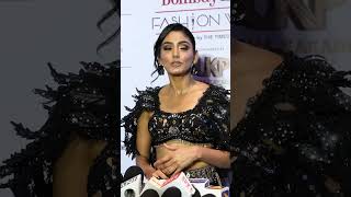 Sana Makbul is a very old player in this ramp walk showsanamakbul bombayfashionweek2024 [upl. by Eseryt]