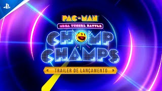 PacMan Mega Tunnel Battle Chomp Champs – Trailer de Lançamento  PS5 amp PS4 [upl. by Wendin]