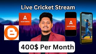 How To Stream Live Cricket amp How to earn money  Adsterra Sinhala [upl. by Radie405]