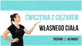 Trening siłowy z obciążeniem własnego ciała  Trening dla Kobiet [upl. by Ahsam]