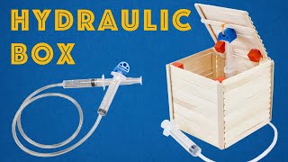 HydraulicPowered Box  Fun DIY STEM Project Idea for Kids [upl. by Arikihs]