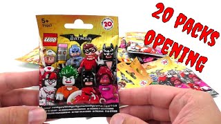 Lego 71017 The LEGO Batman Movie Minifiguren  20 Pack Opening  deutsch review [upl. by Alorac]