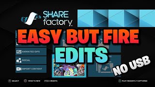 5 Easy amp Fire Effects On SHAREfactory Without A USB [upl. by Ilenay375]