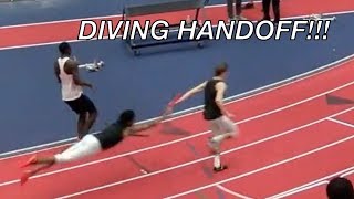 DIVING Indoor 4x200m Handoff [upl. by Anaile]