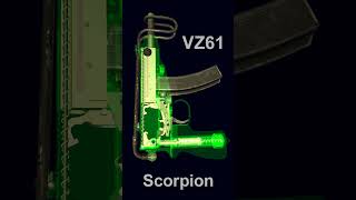 Sa vz 61 Skorpion submachine gun XRay view shorts [upl. by Beaudoin]