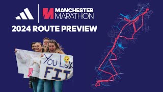 adidas Manchester Marathon 2024 Route Preview [upl. by Ohnuj]