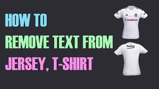 Remove text from jersey tshirt [upl. by Gisele751]