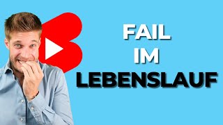 🚀FAIL im Lebenslauf😬 Karriereguru shorts youtubeshorts [upl. by Nyledam503]