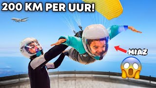 MIAZ GAAT DE GROOTSTE INDOOR SKYDIVE TER WERELD UITTESTEN 😱  LAKAP JUNIOR [upl. by Nirrek]