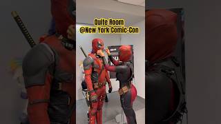 Deadpool Quite at New York ComicCon [upl. by Hendrick862]