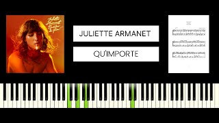 Juliette Armanet  Quimporte BEST PIANO TUTORIAL amp COVER [upl. by Lenoj357]