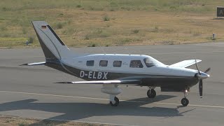 Piper PA46350P Malibu Mirage  Private owner  DELBX  Takingoff from Cannes 4K [upl. by Namzaj34]