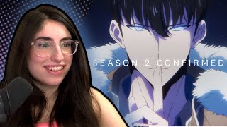 SOLO LEVELING SEASON 2 OFFICIAL TRAILER REACTION [upl. by Nielsen598]