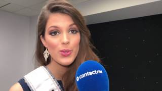 MISS UNIVERS A LILLE  Iris Mittenaere chez Contact FM [upl. by Harvison622]