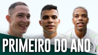 REFORÇOS TREINAM EM CAMPO COM O ELENCO  Treino Palmeiras 0801 [upl. by Honorine]