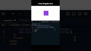 Create Dragable Div with JavaScript  tipsandtricks css javascript javascriptprojects webdesign [upl. by Nnylav875]