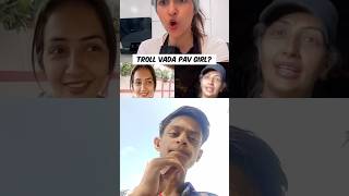 FukraInsaan Sister Prerna Malhan Troll Vada Pav Girl 😱 shorts funny roast [upl. by Emlen]