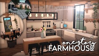 Bloxburg  OneStory Farmhouse  175k  Speedbuild [upl. by Joshua]