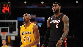 LeBron James Outduels Kobe Bryant in LA [upl. by Anoirtac864]