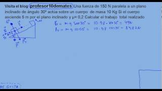 Energía y trabajo 03 Trabajo ejercicio 03 [upl. by Georg]