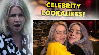 BRITS React to When Celebrities Meet Their Lookalikes [upl. by Roslyn681]