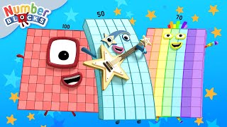 Números Grandes  Contar hasta 100  Aprende a contar 123  Numberblocks en Español [upl. by Asilrahc]