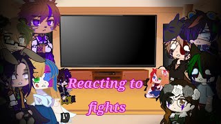 Aftons and Emilys Glitchtrap react to Izuku and Katsuki fights Izuku Afton and Katsuki Emily AU [upl. by Notnert]