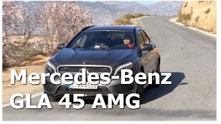 2014 MercedesBenz GLA 45 AMG Fahrbericht [upl. by Alarice]