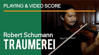 Schumann  Träumerei Violin and Piano  repracticed  sheet music  piano accompaniment [upl. by Gnek148]