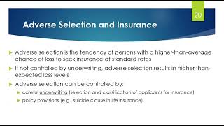 Adverse Selection and Insurance [upl. by Yhtuv]