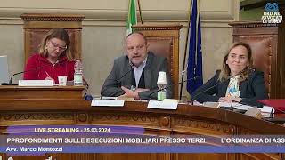 L’ORDINANZA DI ASSEGNAZIONE APPROFONDIMENTI SULLE ESECUZIONI MOBILIARI PRESSO TERZI  25032024 [upl. by Ruphina]