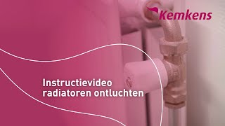 Instructievideo radiatoren ontluchten  Kemkens [upl. by Ahsaret]